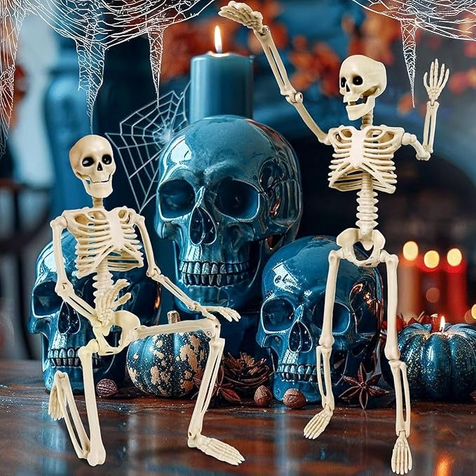 π Halloween Skeleton Decoration π Scary Skull Bones for Fright Night