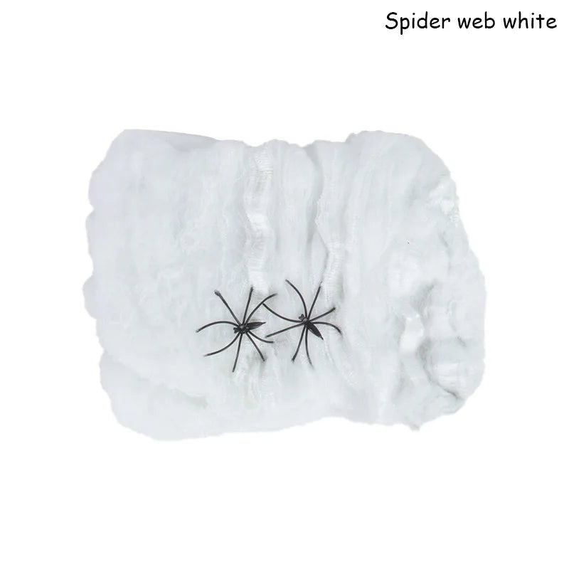 Halloween Spider Web Decoration β Stretchy Artificial Cobweb for Haunted House, Party & Bar Decor