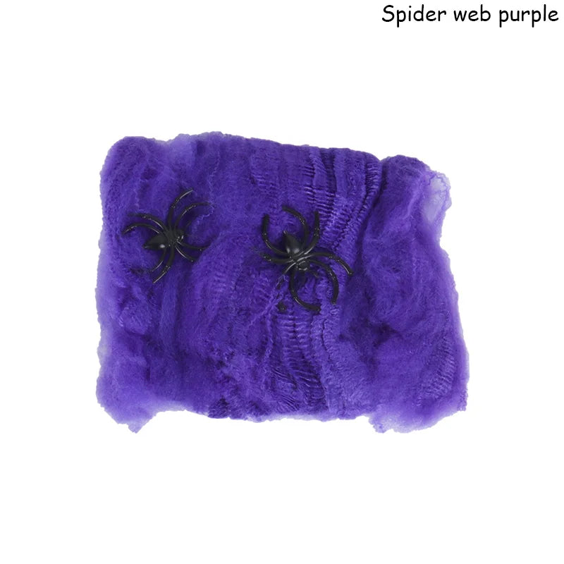 Halloween Spider Web Decoration β Stretchy Artificial Cobweb for Haunted House, Party & Bar Decor