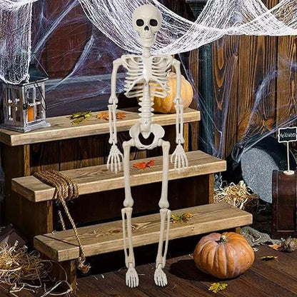 🎃 Halloween Skeleton Decoration 🎃 Scary Skull Bones for Fright Night