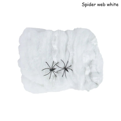 Halloween Spider Web Decoration – Stretchy Artificial Cobweb for Haunted House, Party & Bar Decor