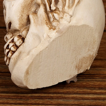 Halloween Skull Candlestick – Creepy Gothic Tealight Holder for Party & Home Decor